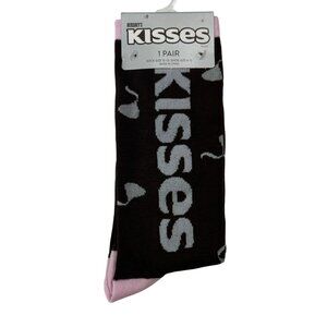 Hershey’s Kisses Candy Logo Crew Socks Men’s 10-13 Women’s 6-12 Fun Novelty Gift